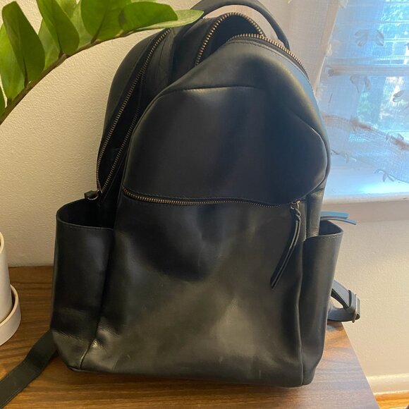 Able Black Leather Alem Backpack - Picture 2 of 8